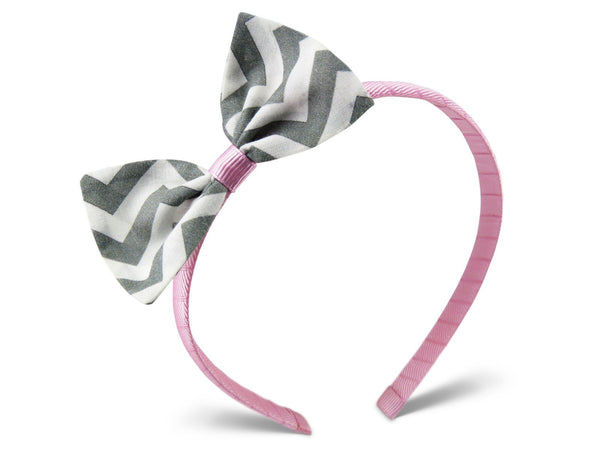 Grey chevron Bella headband