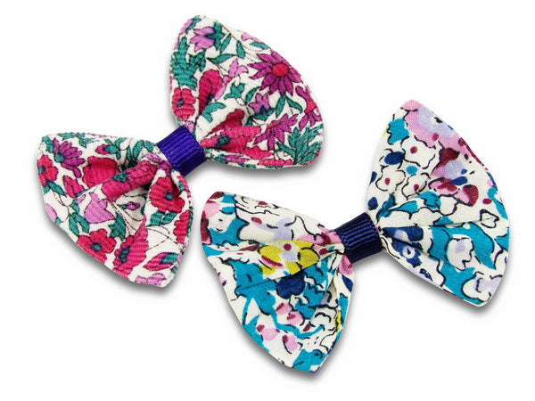 Liberty print Poppy & Daisy + Claire Aude baby bows