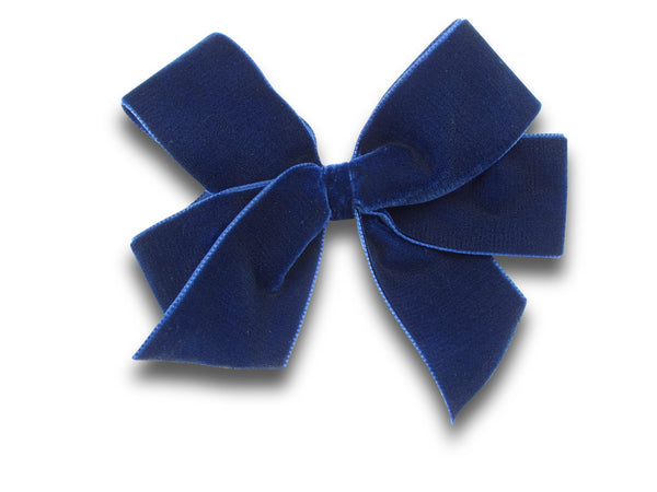 XL Navy blue, Georgia velvet hair bow