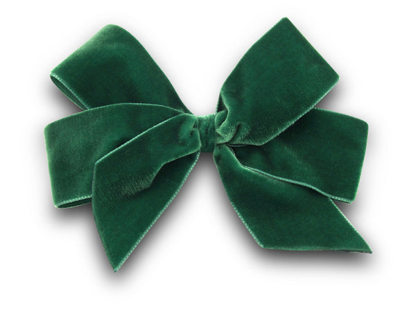 XL bottle green, Georgia velvet hair bow