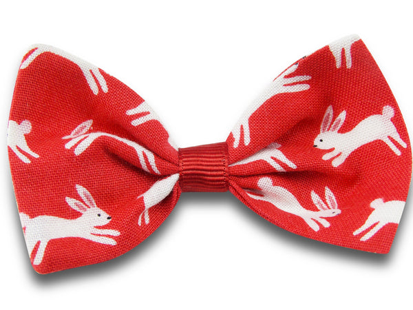 Racing bunnies Bella hair bow