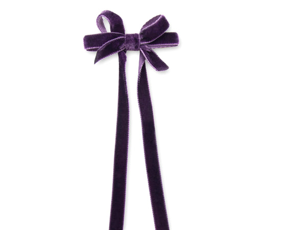 Plum pigtail, Georgia velvet hair tie