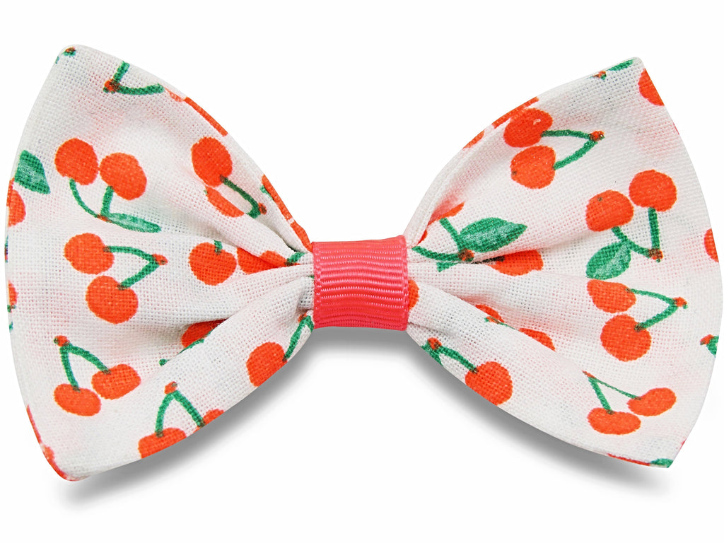 Neon cherries Bella bow